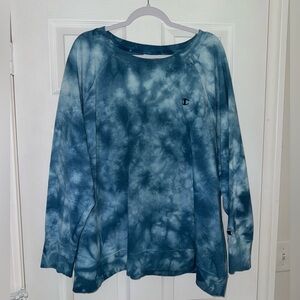 Women’s Champion Plus Size Tie Dye Crewneck Sweatshirt